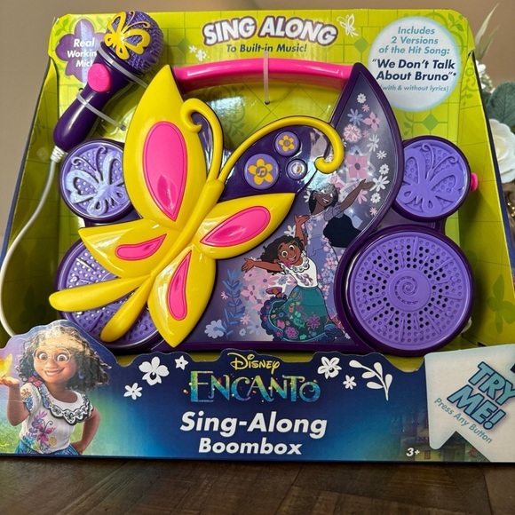Disney Other - Disney Encanto Sing-Along Boombox with Real Working Microphone~Quality Sound!